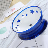 Maxbell Raised Pet Feeder Water Bowls Treat Dispenser Elevated Dog Cat Food Bowl Blue