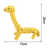 Maxbell Dog Chew Rope Toy Rope Knot Durable for Aggressive Chewers Giraffe Shaped