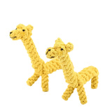Maxbell Dog Chew Rope Toy Rope Knot Durable for Aggressive Chewers Giraffe Shaped