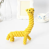 Maxbell Dog Chew Rope Toy Rope Knot Durable for Aggressive Chewers Giraffe Shaped