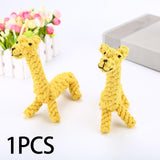Maxbell Dog Chew Rope Toy Rope Knot Durable for Aggressive Chewers Giraffe Shaped