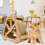 Maxbell Pet Cat Running Wheel Exercise Treadmill Corrugated Play Toy for Workout