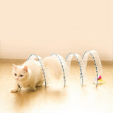 Maxbell Cat Tunnel Portable Durable Folding for Activity Center Accessories Puppy Blue