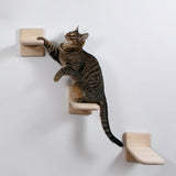 Maxbell Cat Stairway Wall Mounted Platform Ladder Cat Climbing Shelves for Resting Wall Mounted