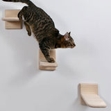 Maxbell Cat Stairway Wall Mounted Platform Ladder Cat Climbing Shelves for Resting Wall Mounted