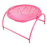 Maxbell Stylish Round Soft Cat Hammock Comfortable Detachable for Playing Sleeping Pink