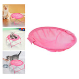 Maxbell Stylish Round Soft Cat Hammock Comfortable Detachable for Playing Sleeping Pink Net Bag