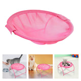 Maxbell Stylish Round Soft Cat Hammock Comfortable Detachable for Playing Sleeping Pink Net Bag