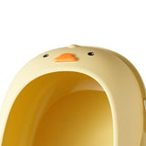 Maxbell Cat Litter Boxes Indoor Cats Semi Enclosed for Bunny Kitten Small Animals Yellow