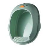 Maxbell Cat Litter Boxes Indoor Cats Semi Enclosed for Bunny Kitten Small Animals Green