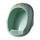 Maxbell Cat Litter Boxes Indoor Cats Semi Enclosed for Bunny Kitten Small Animals Green