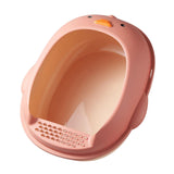 Maxbell Cat Litter Boxes Indoor Cats Semi Enclosed for Bunny Kitten Small Animals Pink