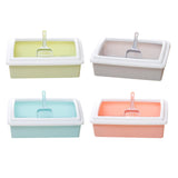 Maxbell Pet Litter Tray Potty Toilet Open Top Cat Litter Box High Sides for Kitten Green