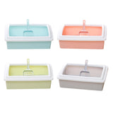 Maxbell Pet Litter Tray Potty Toilet Open Top Cat Litter Box High Sides for Kitten Green
