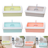 Maxbell Pet Litter Tray Potty Toilet Open Top Cat Litter Box High Sides for Kitten Green