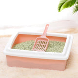 Maxbell Pet Litter Tray Potty Toilet Open Top Cat Litter Box High Sides for Kitten Pink
