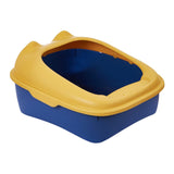 Maxbell Cat Litter Box Semi Enclosed Portable Comfortable Splashproof Cat Sand Box yellow