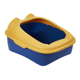 Maxbell Cat Litter Box Semi Enclosed Portable Comfortable Splashproof Cat Sand Box yellow