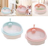 Maxbell Cat Litter Box Anti Splashing Privacy Walls Comfortable Cat Sandbox Durable green