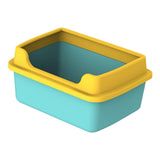 Maxbell Cat Litter Boxes for Indoor Cats Open Air for Kitten Litter Boxes Low Entry Green