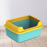 Maxbell Cat Litter Boxes for Indoor Cats Open Air for Kitten Litter Boxes Low Entry Green