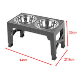 Maxbell Dog Food Bowls Adjustable to 5 Height Feeding Bowl 1.1L Bowl Dog Dish Modern