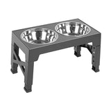Maxbell Dog Food Bowls Adjustable to 5 Height Feeding Bowl 1.1L Bowl Dog Dish Modern