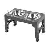 Maxbell Dog Food Bowls Adjustable to 5 Height Feeding Bowl 1.1L Bowl Dog Dish Modern