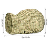 Maxbell Rabbit Grass House Nest Hay Bed Breathable Hideout for Chinchillas Rats Mice