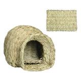 Maxbell Rabbit Grass House Nest Hay Bed Breathable Hideout for Chinchillas Rats Mice