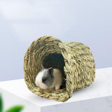 Maxbell Rabbit Grass House Nest Hay Bed Breathable Hideout for Chinchillas Rats Mice