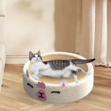 Maxbell Kitty Cat Scratching Pad Couch Sisal Mat Cartoon Alpaca Furniture Protector