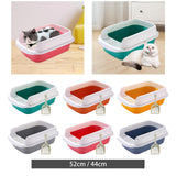 Maxbell Cat Litter Box Potty Toilet Removable Large Pet Litter Tray Easy to Clean Large Green