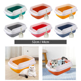 Maxbell Cat Litter Box Potty Toilet Removable Large Pet Litter Tray Easy to Clean Large Green