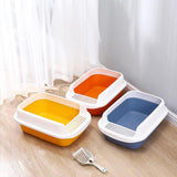 Maxbell Cat Litter Box Potty Toilet Removable Large Pet Litter Tray Easy to Clean Large Green