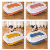 Maxbell Cat Litter Box Potty Toilet Removable Large Pet Litter Tray Easy to Clean Large Green