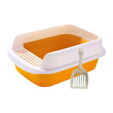 Maxbell Cat Litter Box Potty Toilet Removable Large Pet Litter Tray Easy to Clean Large Yellow