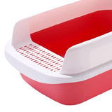 Maxbell Cat Litter Box Potty Toilet Removable Large Pet Litter Tray Easy to Clean Large Pink