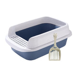 Maxbell Cat Litter Box Potty Toilet Removable Large Pet Litter Tray Easy to Clean Large Blue