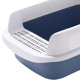 Maxbell Cat Litter Box Potty Toilet Removable Large Pet Litter Tray Easy to Clean Large Blue