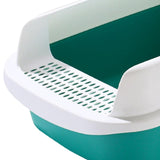 Maxbell Cat Litter Box Potty Toilet Removable Large Pet Litter Tray Easy to Clean Medium Green