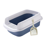 Maxbell Cat Litter Box Potty Toilet Removable Large Pet Litter Tray Easy to Clean Medium Blue