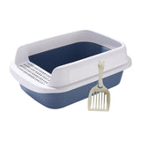 Maxbell Cat Litter Box Potty Toilet Removable Large Pet Litter Tray Easy to Clean Medium Blue