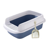 Maxbell Cat Litter Box Potty Toilet Removable Large Pet Litter Tray Easy to Clean Medium Blue