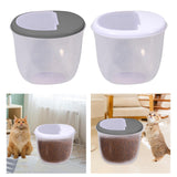 Maxbell Pet Dog Food Storage Container Large Capacity Baking Supplies Rice Bin white