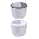 Maxbell Pet Dog Food Storage Container Large Capacity Baking Supplies Rice Bin white