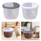 Maxbell Pet Dog Food Storage Container Large Capacity Baking Supplies Rice Bin white