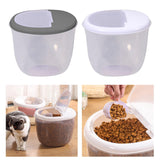 Maxbell Pet Dog Food Storage Container Large Capacity Baking Supplies Rice Bin white