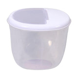 Maxbell Pet Dog Food Storage Container Large Capacity Baking Supplies Rice Bin white