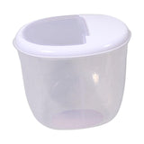 Maxbell Pet Dog Food Storage Container Large Capacity Baking Supplies Rice Bin white